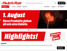 Tablet Screenshot of mediamarkt.ch